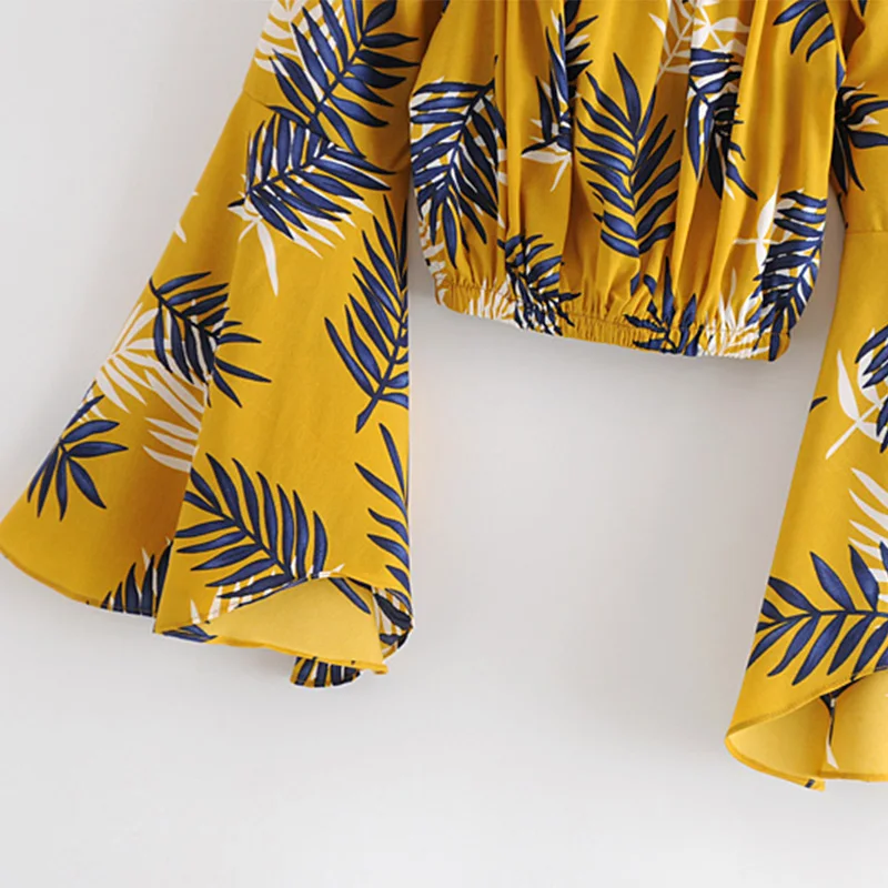 Boho Chic Summer Short Tops Vintage Slash neck Floral Print Women 2019 Fashion Batwing Sleeve Beach Shirt Blouse Blusa Mujer