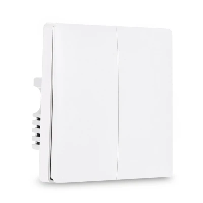Double Key Xiaomi Aqara, настенный выключатель, умный светильник, переключатели, управление, версия ZigBee, беспроводное подключение, приложение, дистанционное управление, умный дом, комплект - Цвет: Double Key