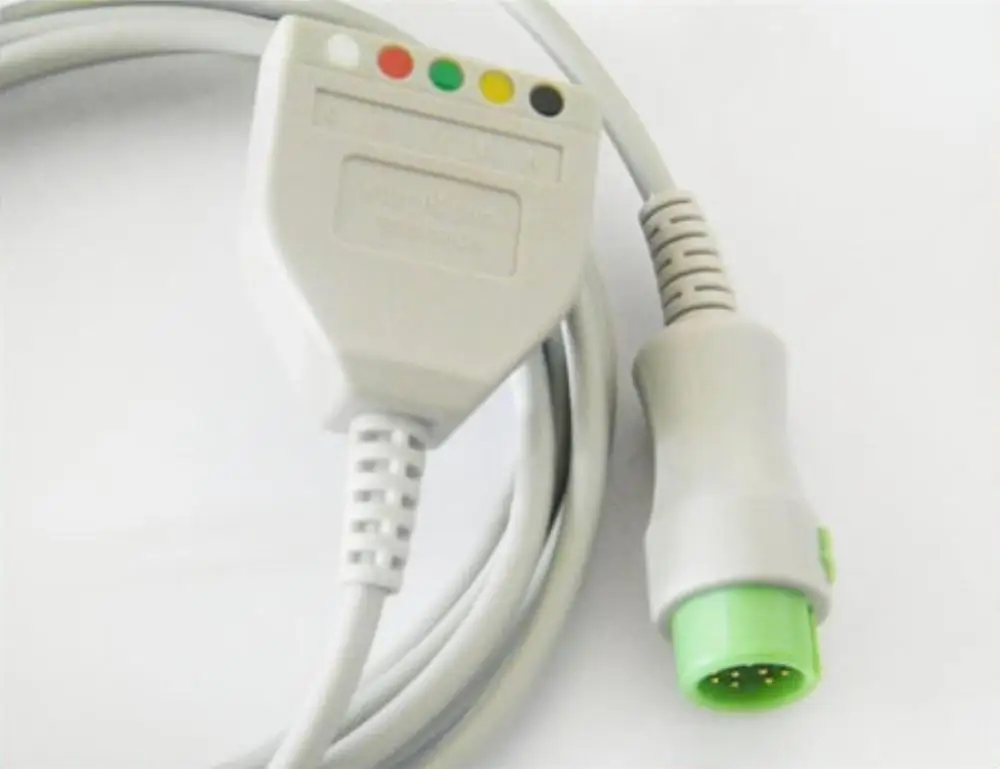 Для нового магистрального кабеля Mindray T5 T6 T8 12 контактов ecg 3-lead 5 lead с 1K ohm Резистор