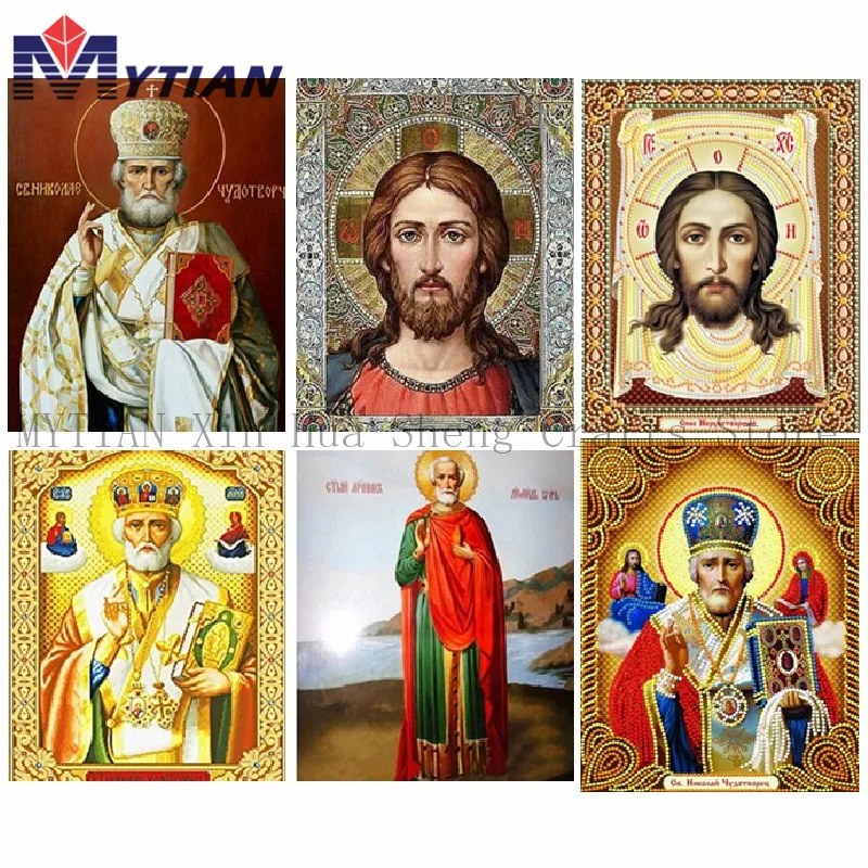 5d сделай сам алмазная живопись вышивка крестиком религия иконы святых Алмазная