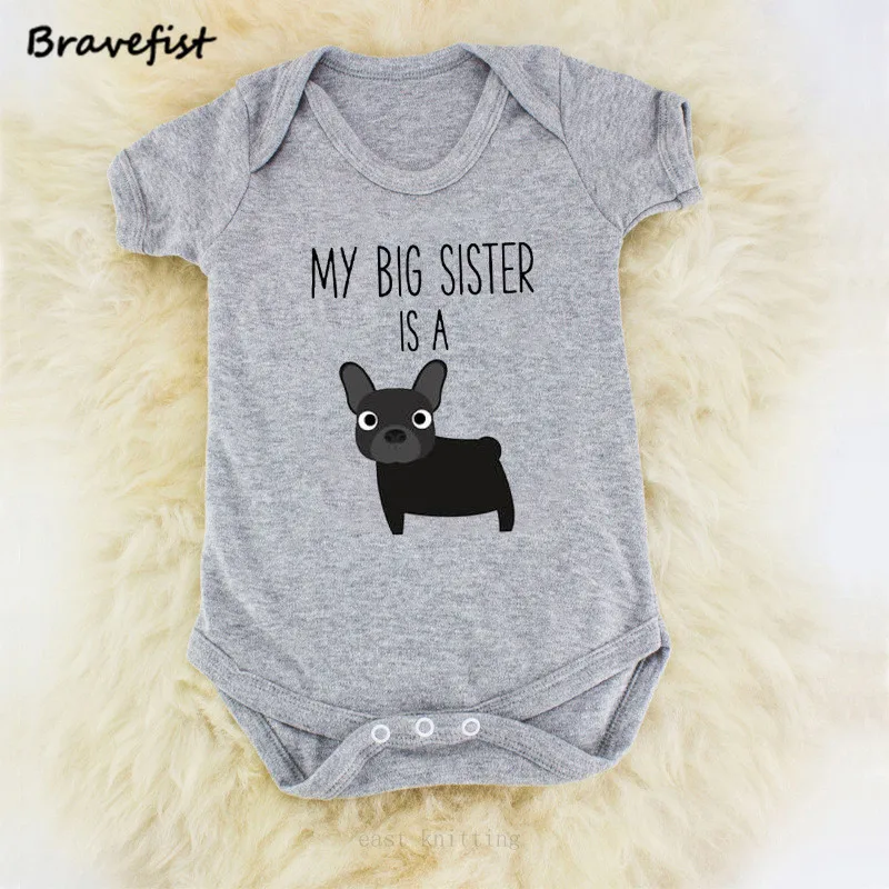 Summer Newborn Baby Girl Boy Dog Bodysuit Jumpsuit Outfits New Arrival Girls Boys Print Summer Cotton Bodysuits Sunsuits Onesie
