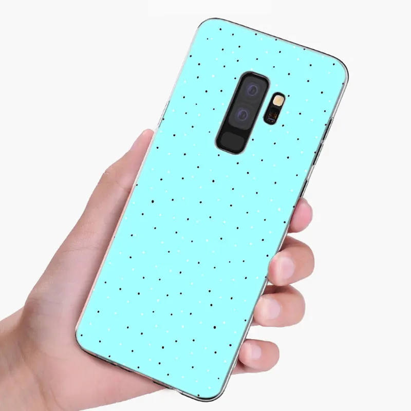 Популярный Мягкий силиконовый чехол в горошек для Samsung Galaxy S10 S9 S8 Plus S7 Edge A6 A8 A7 A9 2018