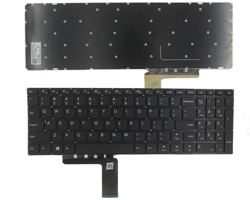 Новая американская клавиатура для lenovo Ideapad 310-15 310-15ABR 310-15IAP 310-15ISK 310-15IKB Клавиатура для ноутбука английская черная без подсветки черная