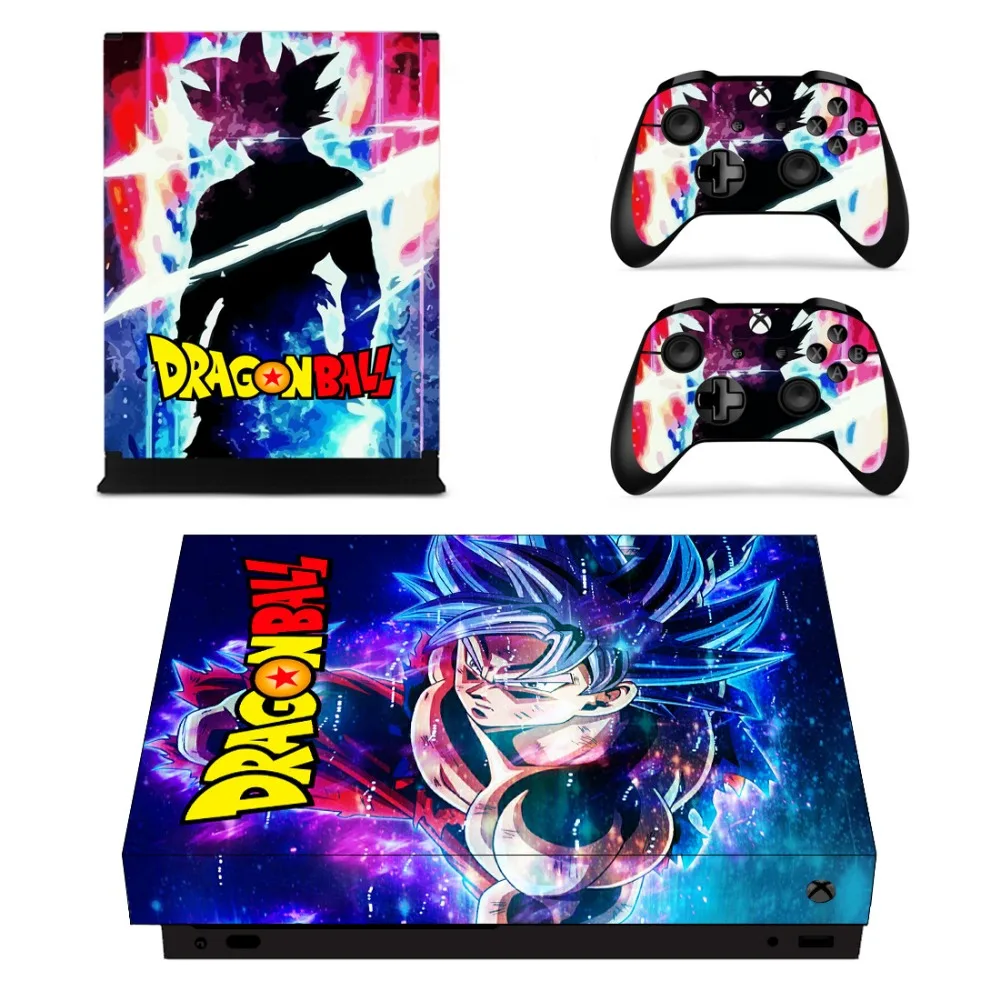 Драконий жемчуг супер Z Goku Лицевая панель консоль и наклейка на контроллер для Xbox