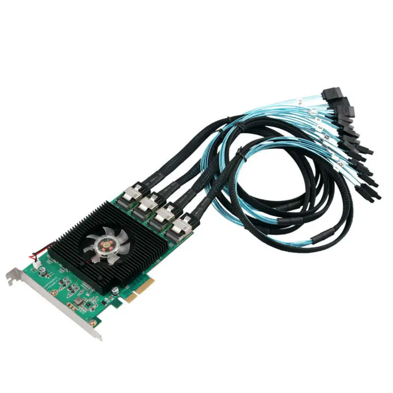 Набор микросхем Marvell 88SE9215 16 портов SATA 6 ГБ PCI Express Карта контроллера e III 3 0 с