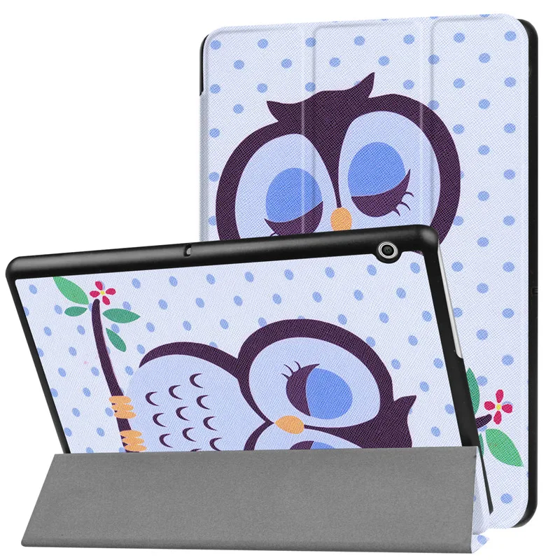 Case For Huawei MediaPad T3 10 AGS-L09 AGS-L03 9.6 inch Cover Funda Tablet for Honor Play Pad 2 Slim Flip PU Case+Film+Pen | Компьютеры и