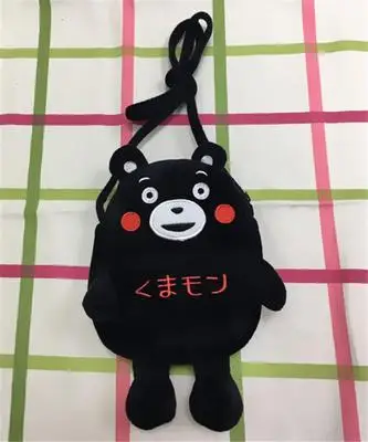Kumamon D Модный мультяшный рюкзак/сумка Kumamon Anpanman Пикачу Мой сосед Тоторо для подростков мальчик и девочка Холст плюшевый рюкзак/сумка - Цвет: Kumamon D