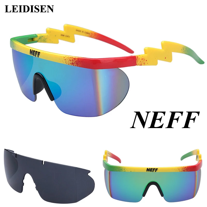 

New Fashion Brand Neff Sunglasses Men/Women Oculos De Sol Vintage Sun Glasses Coating Eyewear Driving 2 Lens Gafas Feminino