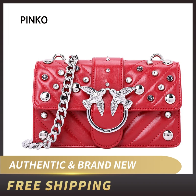 Сумка PINKO Mini Love Maxi Studs Tracolla Al 18-19 PLTT 1P217X Y512