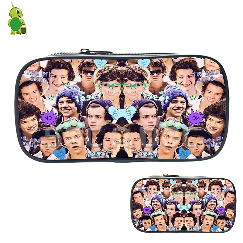 Знаменитая звезда One Direction Гарри стили коллаж косметички для мальчиков девочек