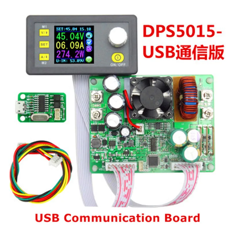 Fonte de Alimentação com Controle Digital 50v 15a Tensão Constante Ajustável Versão de Comunicação Usb Dps5015 Reguladores de tensão/estabilizadores