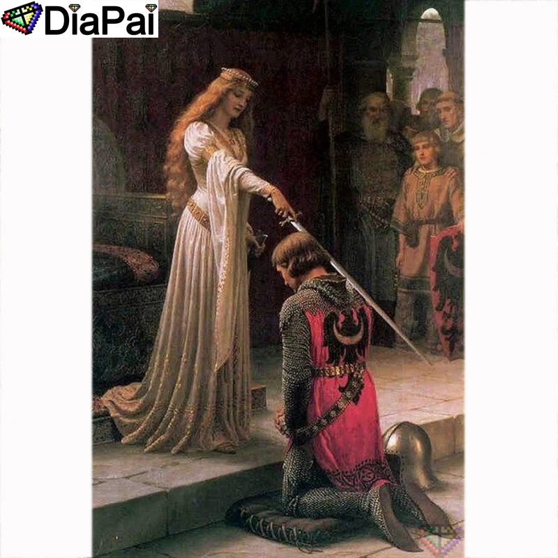 Алмазная вышивка DIAPAI 5D полностью квадратная/круглая алмазная живопись Красавица