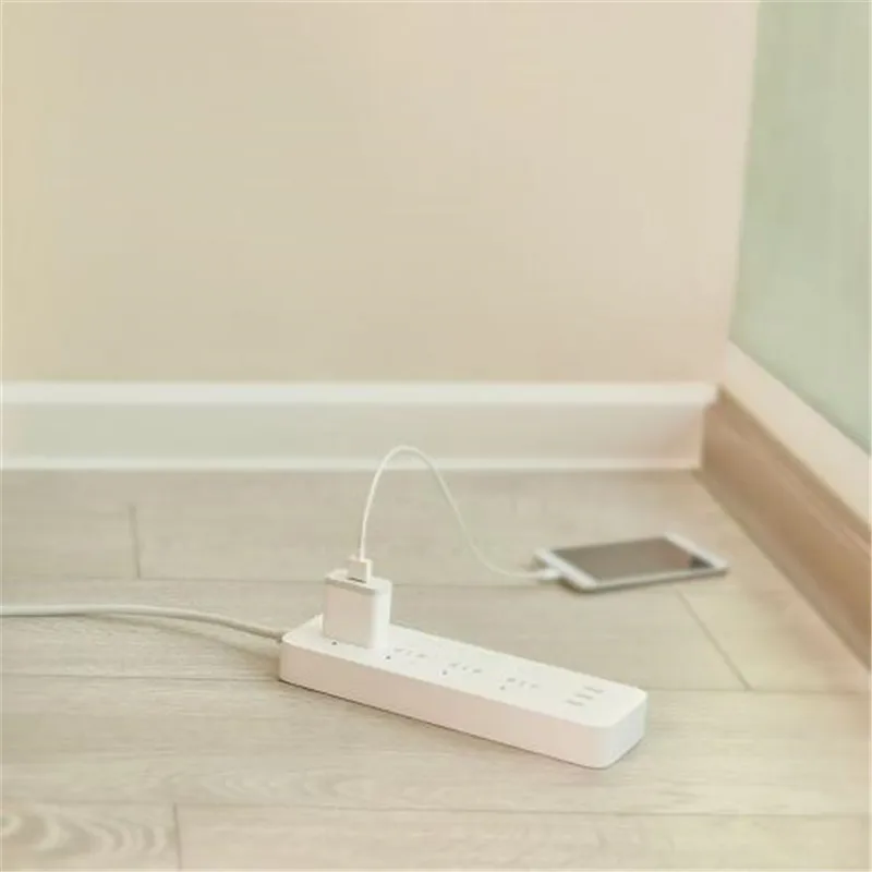 Удлинитель питания Xiaomi 4 гнезда с индивидуальным управлением 5 В/2 1 А быстрая