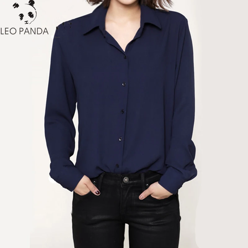 Летняя модная шифоновая блузка для девочек Повседневная Свободная рубашка с