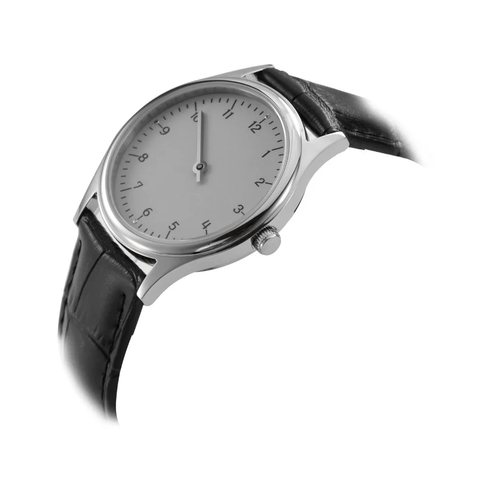 Часы Slow Time с серым циферблатом унисекс часы мужские женские Бесплатная