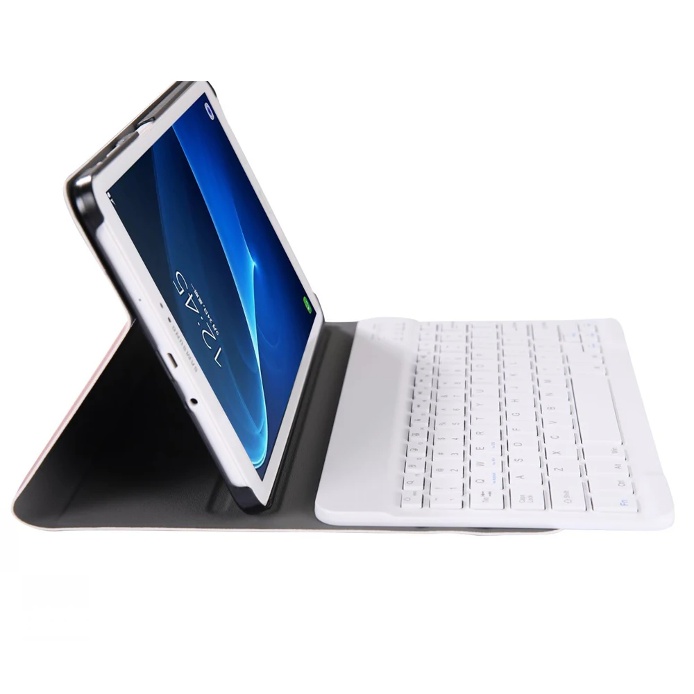 Чехол для Samsung Galaxy Tab A A6 10,1 крышка тонкая клавиатура Bluetooth кожаный чехол для T580 T585 SM-T580 SM-T585 чехол Funda