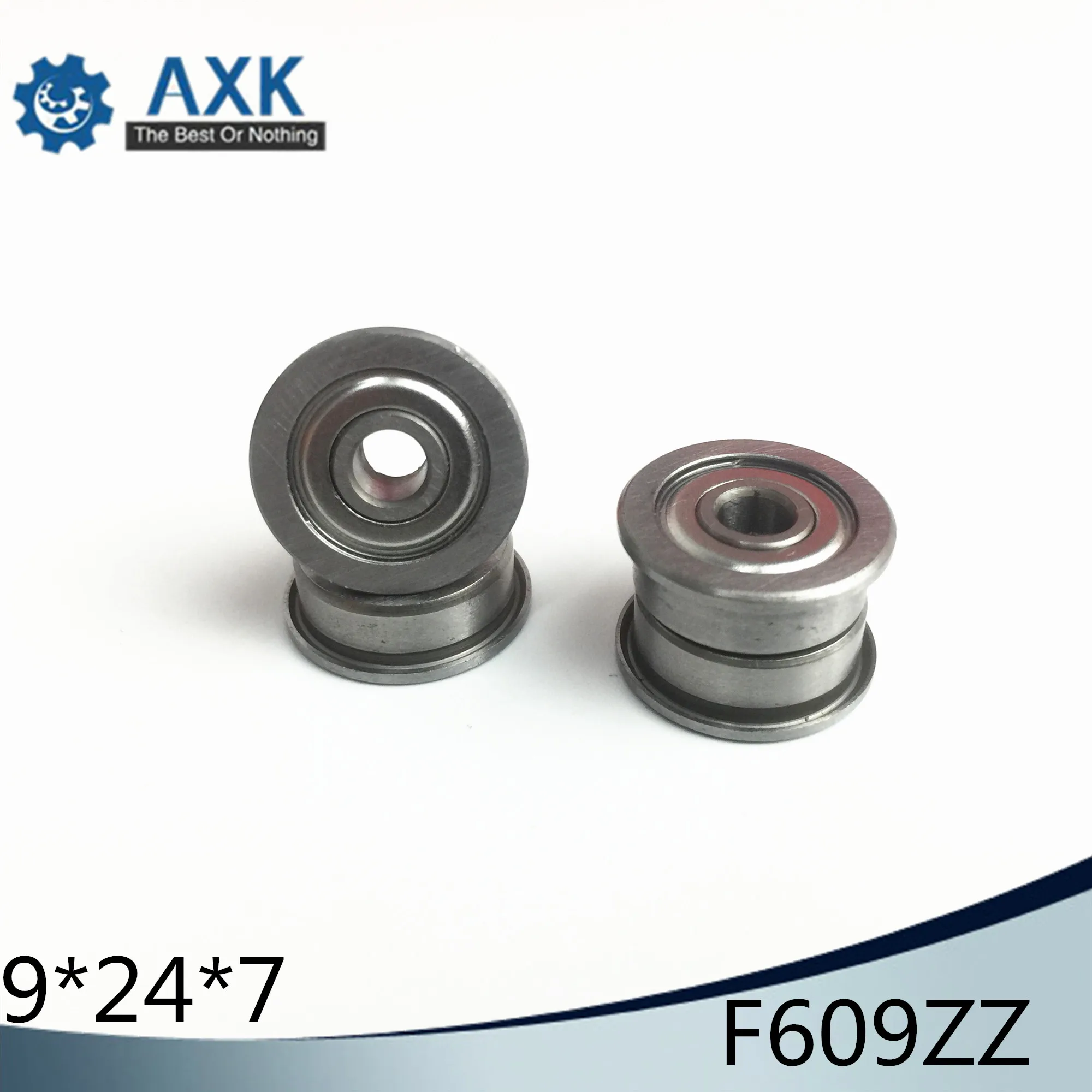 F609ZZ Фланцевая втулка подшипника 9x24x7 мм ABEC 1 ( 10 шт.) фланцевые F609 Z ZZ шариковые