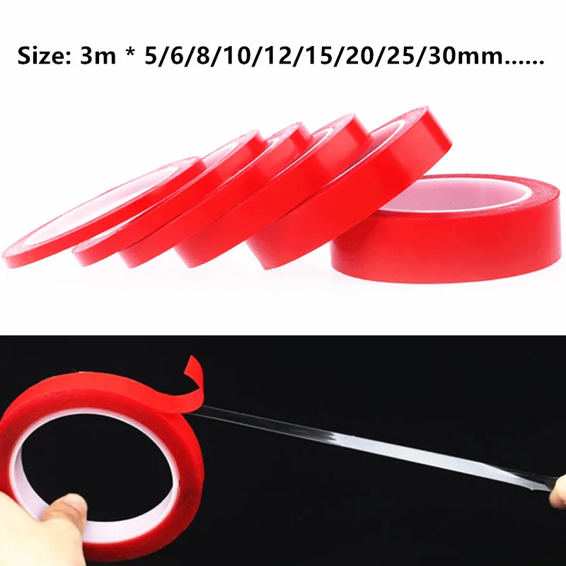 

Transparent Silicone Double Sided Tape Sticker For Car High Strength High Strength No Traces Adhesive Sticker Living Goods