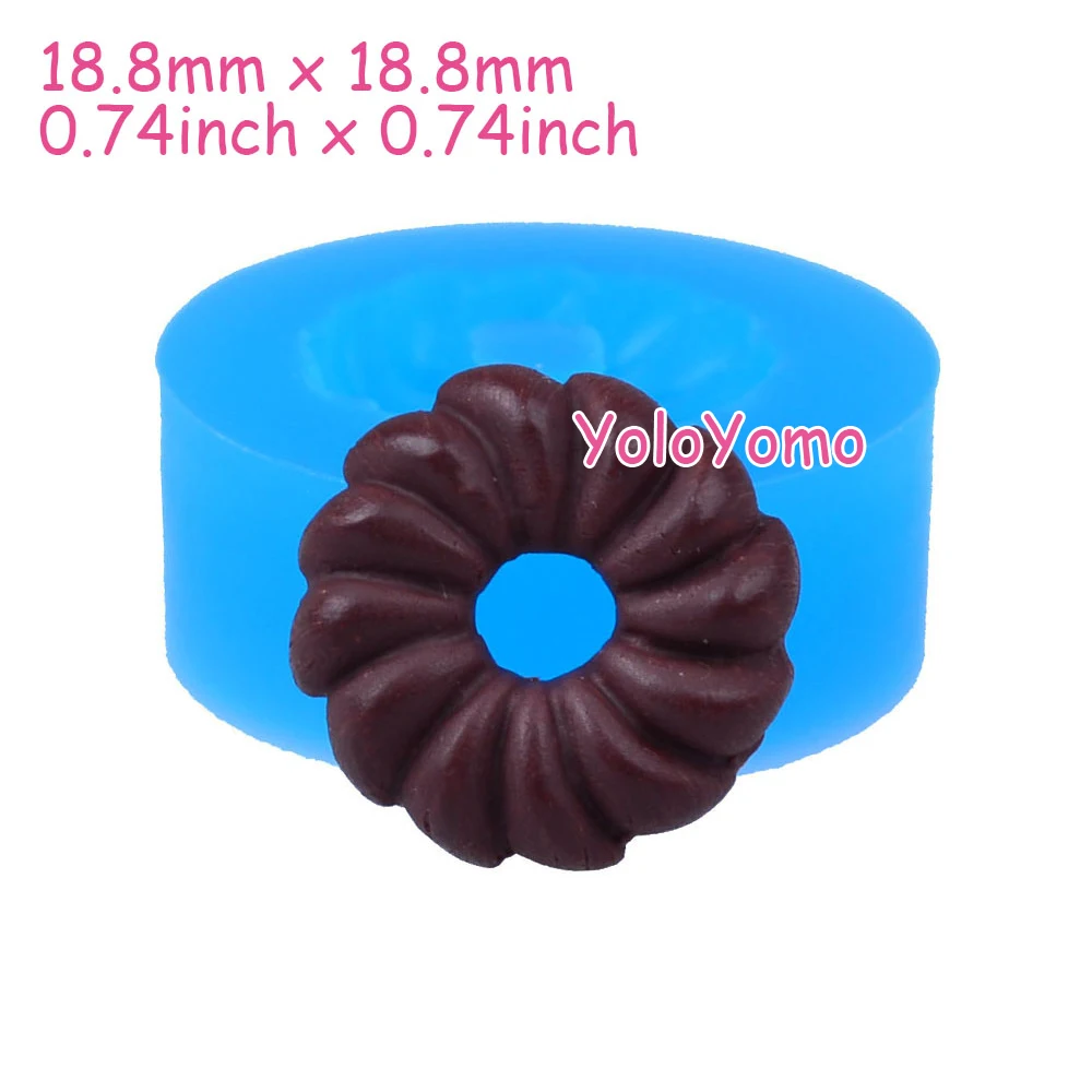 T039YL 18 8 мм Cruller силиконовая формочка для пончиков-пончиков Гибкая форма десерт