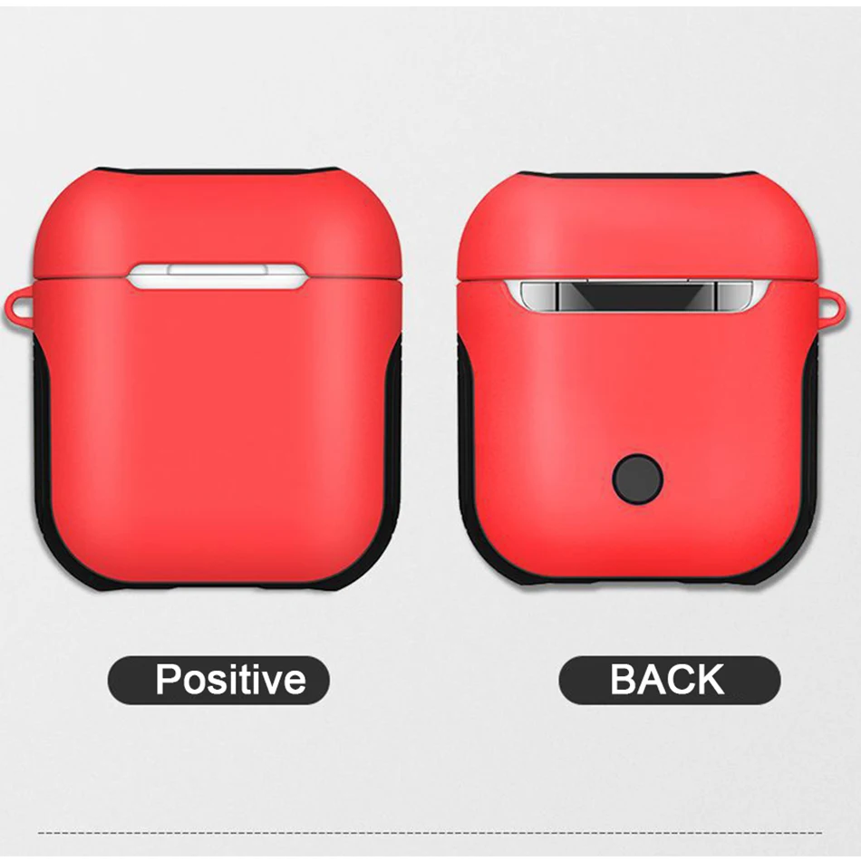 Роскошный силиконовый PU Bluetooth беспроводной чехол для наушников AirPods Защитная