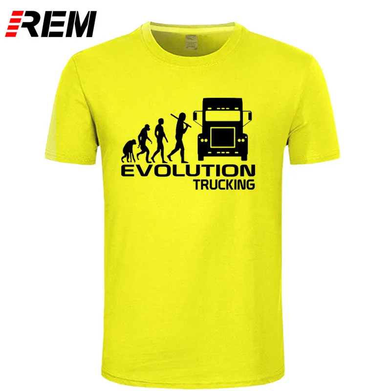 REM брендовая одежда EVOLUTION TRUCKING truck driver cab gift ideas забавная Футболка Мужская хлопковая футболка с коротким рукавом Топ Camiseta - Цвет: 8
