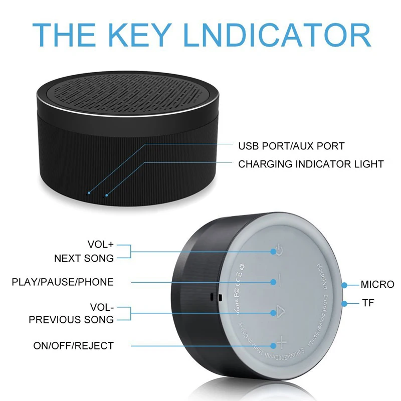 LENRUE V9 Беспроводная Портативная колонка стерео Bluetooth Hi Fi глубокий бас чистый голос