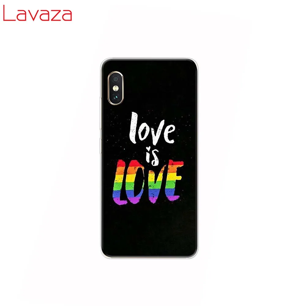 Жесткий чехол Lavaza Love Is LGBT с радужным сердцем для POCOPHONE F1 Xiaomi A2 8 9 SE Lite A1 Max 3 Redmi Note 7