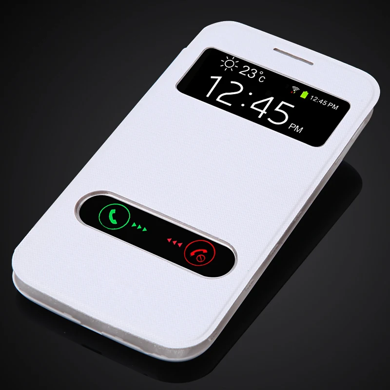 Роскошный модный раскладной чехол с окошком для samsung Galaxy Win I8552 I8550|flip case|case with