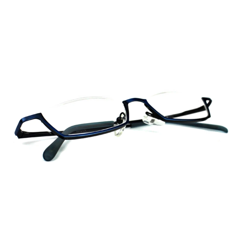 Очки для чтения с полуободковой металлической оправой из смолы мужчин и женщин