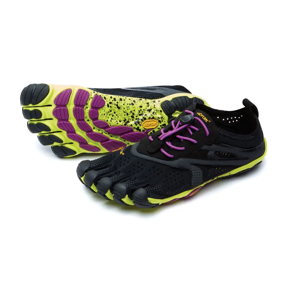 16W3105Black Vibram fivefingers/V-RUN; коллекция года; дизайнерская резиновая обувь с пятью пальцами; уличная Нескользящая дышащая обувь; светильник; женская обувь - Цвет: 16W3105Black