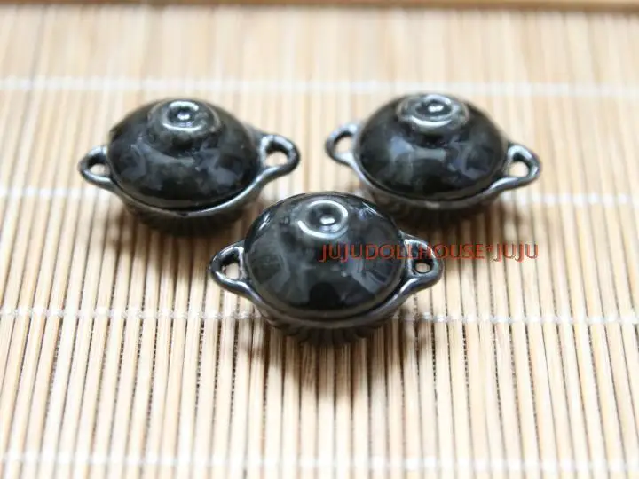 Мини кукольный домик Siwan симуляция сценария с маленьким черным мини керамическим