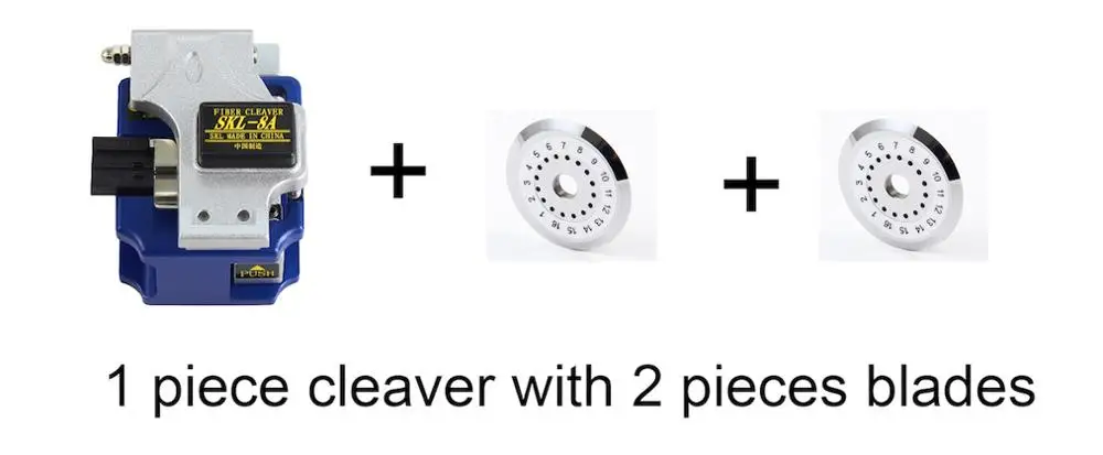Cleaver and 2 blades 12 шт./компл. волоконно-оптическое FTTH Набор инструментов с SKL-8A волоконный Тесак и оптический измеритель мощности 5 км прибор для визуального определения повреждения прибор для тестирования инструмент для зачистки проводов - Цвет: Cleaver and 2 blades