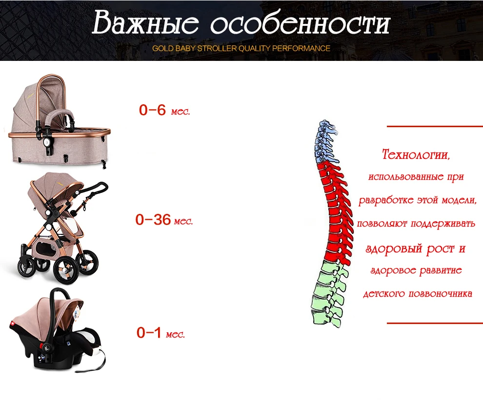 GOLDEN BABY GoldBaby детская коляска 2 В 1/ 3В 1 складной портативный роскошная коляска роскошная коляска Россия