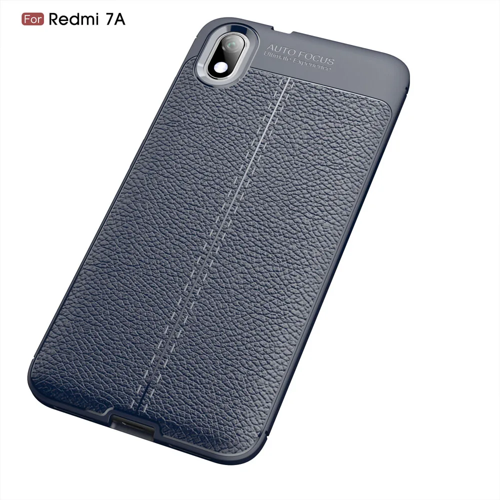 Чехол с текстурой личи для Xiaomi Redmi 7A, чехол для Xiaomi Redmi 7A Redmi7A, задняя крышка для телефона, чехол