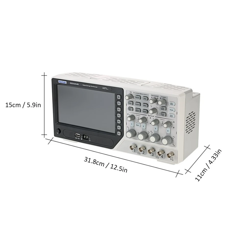Hantek официальный DSO4254B цифровой осциллограф USB 4 канала ПК портативный