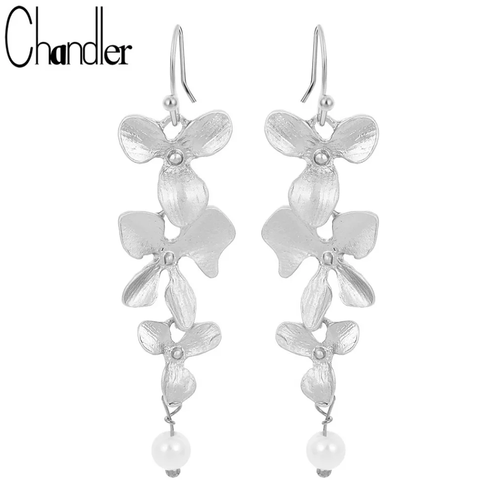 Винтажные корейские серьги подвески с искусственным жемчугом|earrings long|drop