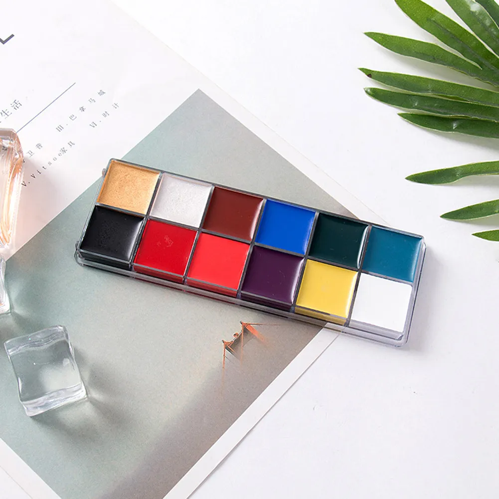 12/6 цветов тату для лица тела краска маслом хэллоуина искусственная норка