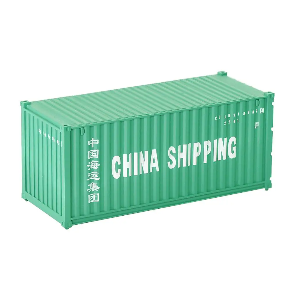 CHINA SHIPPING C8726 1 шт. 20 футов грузовой контейнер HO Масштаб 1: 87 20 футов контейнер модель железнодорожной линии макет - Цвет: CHINA SHIPPING
