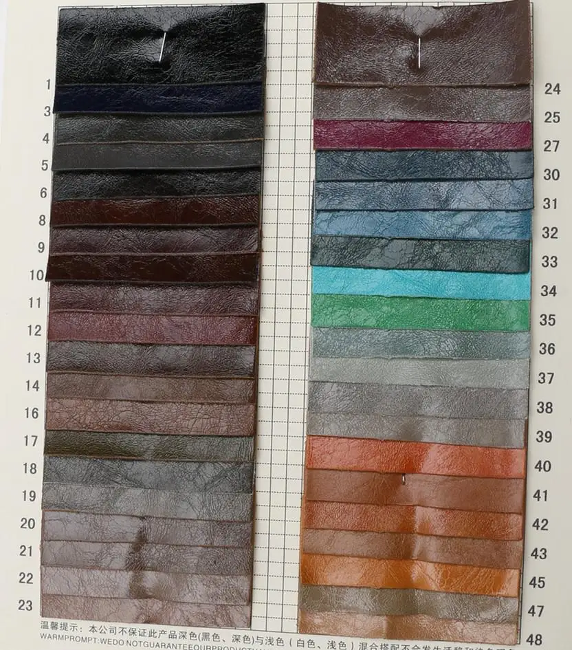 1.0 мм оптовая продажа Масляная блестящая кожа / синтетическая кожа для сумок / для обуви дивана ремня / качественная ткань на.