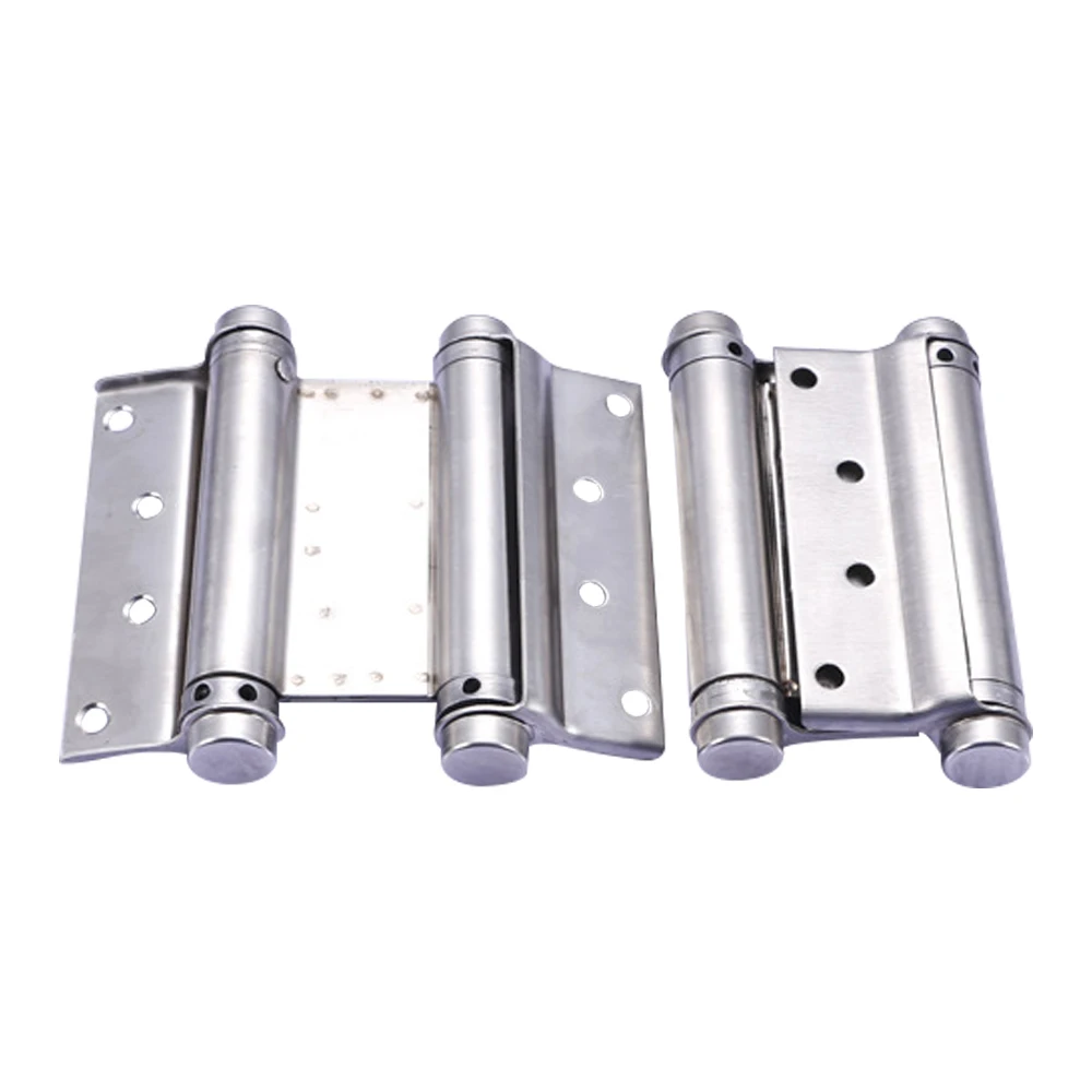 5 дюймов Нержавеющая Сталь Двойное действие скрытые двери серебряные пружинные