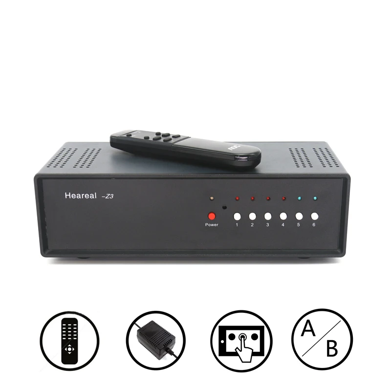 2 входа 4 выхода/4 выхода Lossless Audio переключатель сигналов Splitter Селектор с пультом