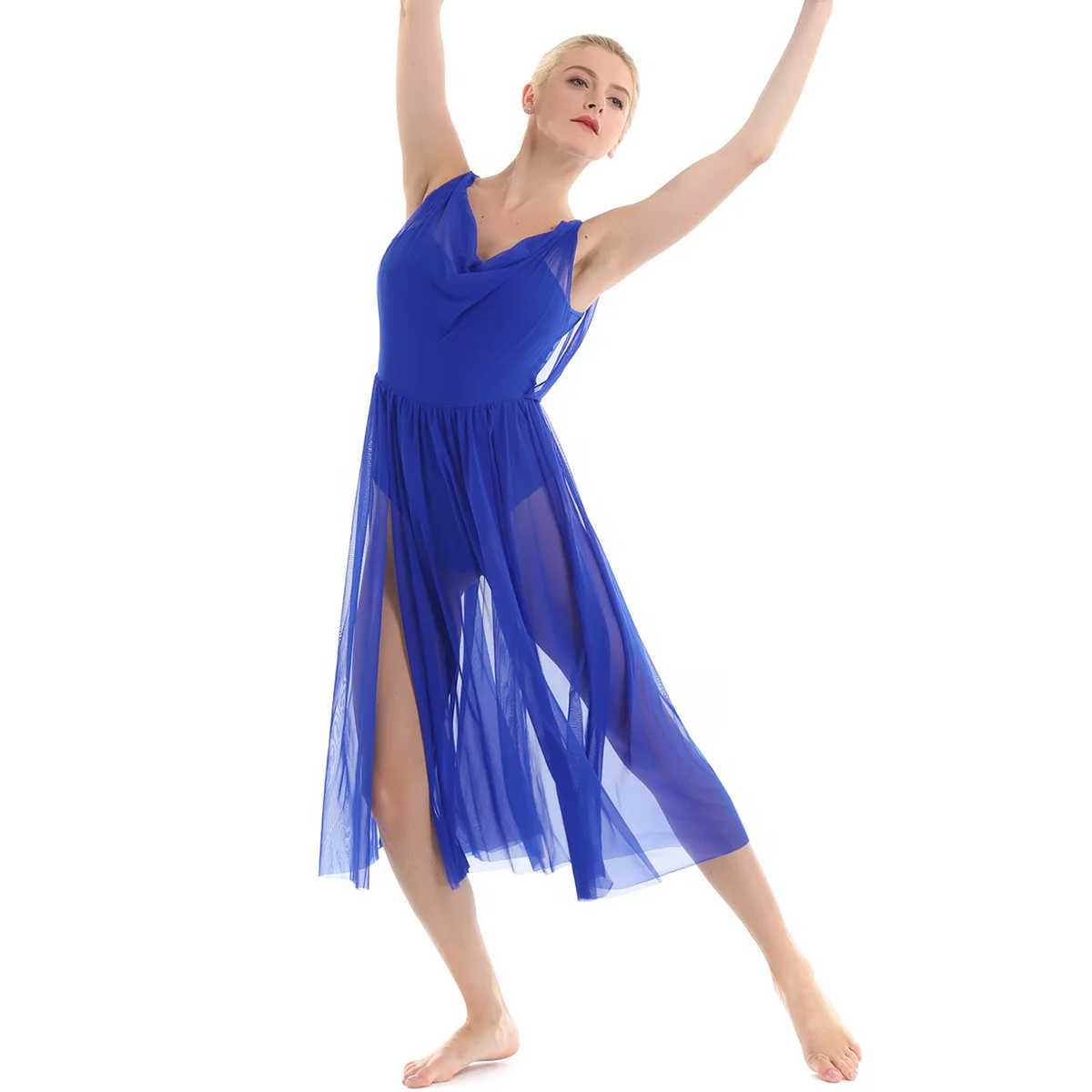 Женский гимнастический купальник iiniim для взрослых балерина со встроенной полкой