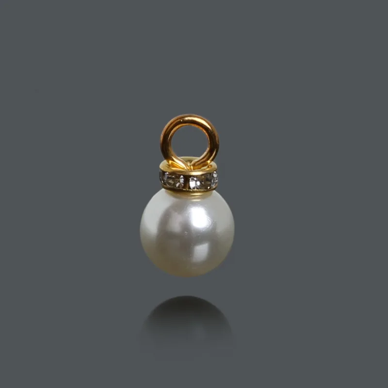 10 шт. круглые подвески из АБС пластика с имитацией жемчуга|charm dangle|pendant bulletpendant clasp |