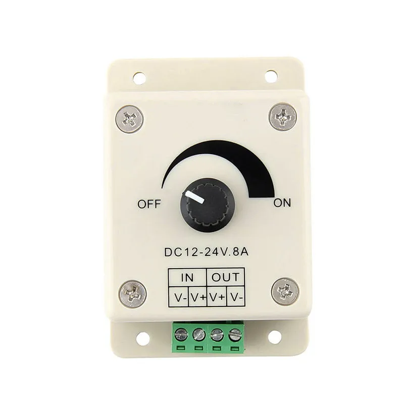 1 шт. DC 12 V 8A светодиодный светильник, защищающий полосный диммер, Регулируемый регулятор яркости для светодиодной ленты, Аксессуары для ламп, Прямая поставка