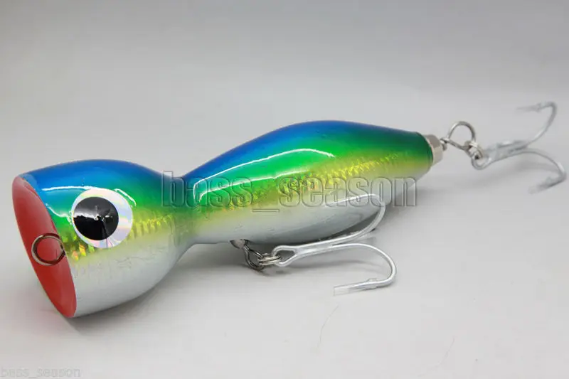 Новинка 2019 большая игра 155g 7 "Морская приманка GT Popper TopWater Surface рыболовная Woodbody |