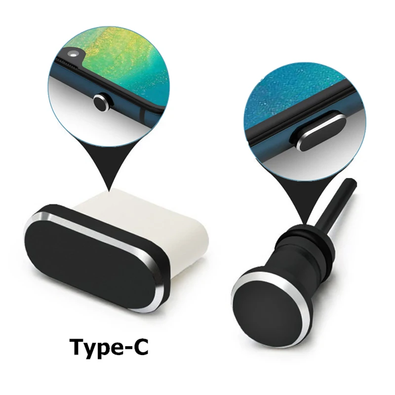 

New Type C Mobile Phone Accessories Dust Plug Gadgets Charging Port Jack USB C for Samsung S10 S9 S8 Note 8 9 Huawei P10 P20