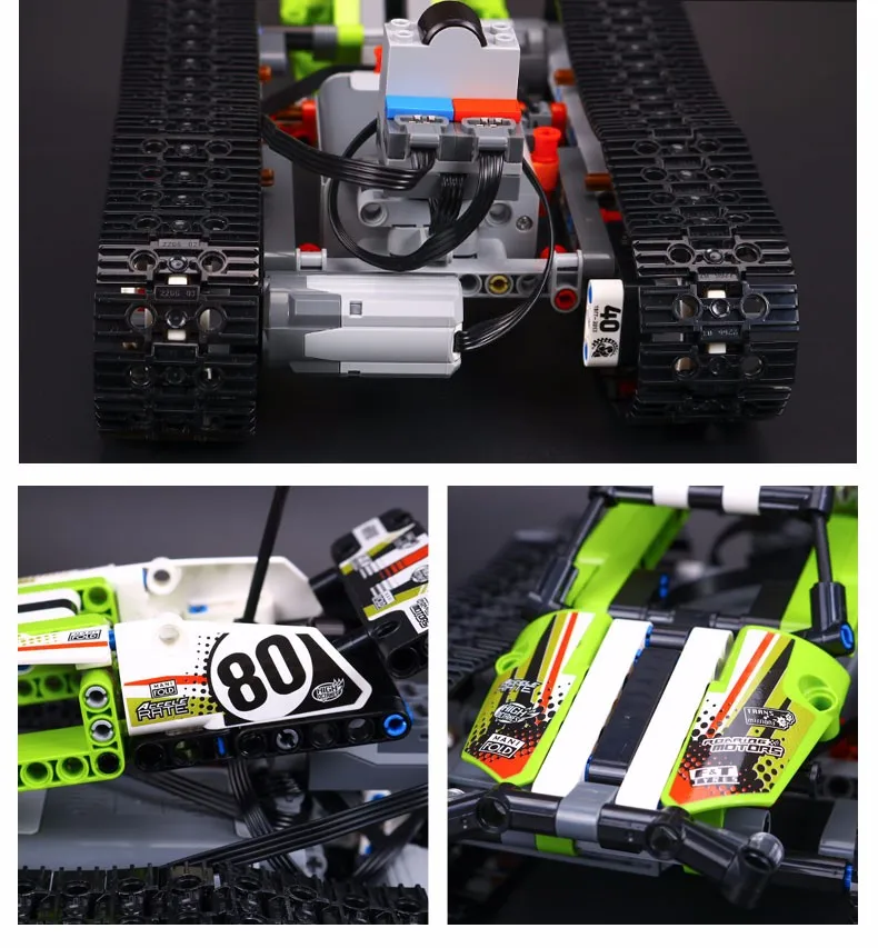 DHL 20033 452 шт. Technic серия 42065 RC трек дистанционное управление гоночный автомобиль набор образовательных строительных блоков кирпичный мотор автомобиль игрушки