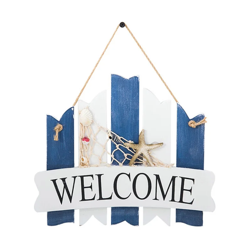 Креативная винтажная деревянная семейная дверная тарелка в средиземноморском