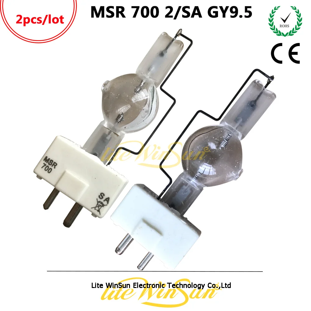 Litewinsune 2 шт. Бесплатная доставка Новинка MSR 700 SA GY9.5 Базовая лампа для сценического