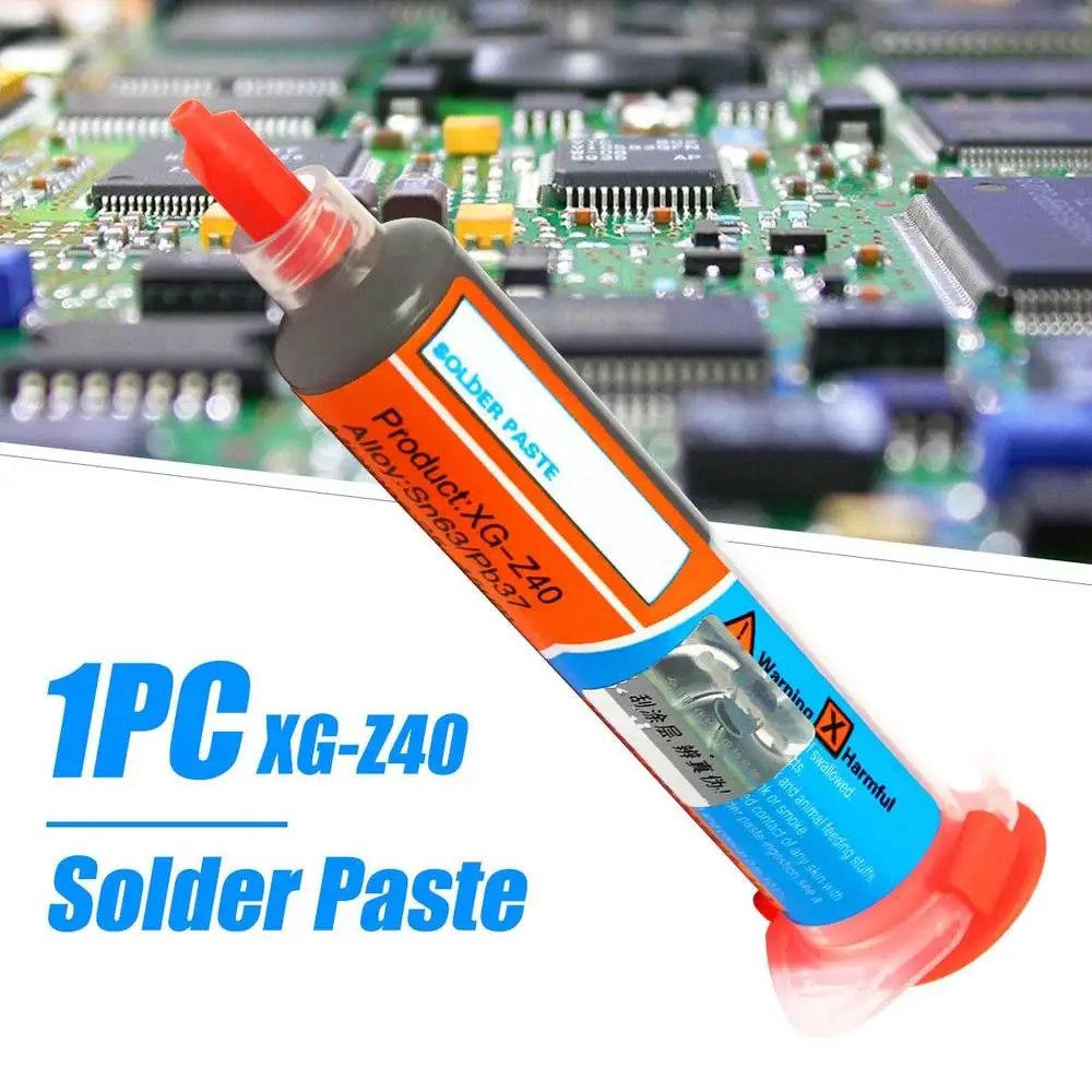 1 шт 10cc игольчатых Xg-z40 флюс паяльной пасты Sn63/Pb37 25-45um шприц для Мобильный телефон